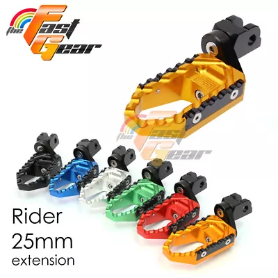 Front Wide Foot Pegs Extended 25mm For Yamaha Vmax 1700 Yzf 1000r Thunderace • $62.87