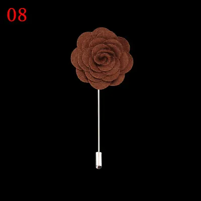 Rose Flowers Lapel Corsage Boutonniere Stick Brooch Pin Men's Shirt Suit Tie  • £3.11