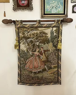 Vintage French Tapestry Wall Hanging • $120