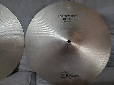 Zildjian 14  New Beat Hi-Hat Pair ~ USED ~ Vintage 1995 • $199.99