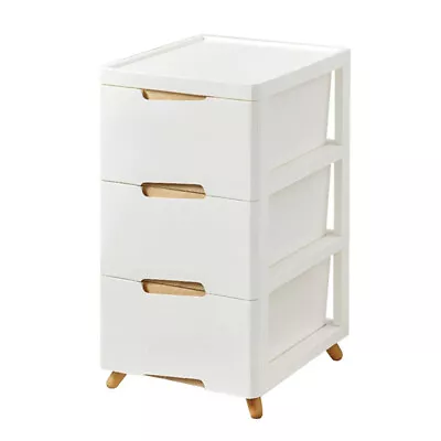 3 Chest Of Drawer Bedside Cabinet Storage Unit Bedroom Furniture White Organizer • £30.95