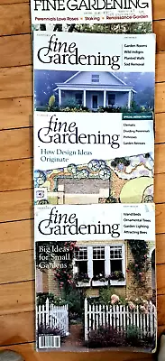 Taunton's Fine Gardening Magazine Lot Of 4 Acceptable To Good Condition Lot #4) • $2