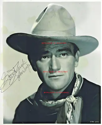 JOHN WAYNE Signed 8 X 9.5 Photo ~ The Duke • $1050