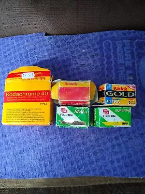 Vintage Expired 35mm Camera Film Bundle FUG KODAK AND A OLD GLASS KODAK PHOTO • £1.04