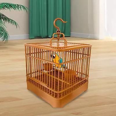 Hanging Cage Lovebirds With Food Bowl Pet House Cockatiels Macaw Bird Cage • £25.50