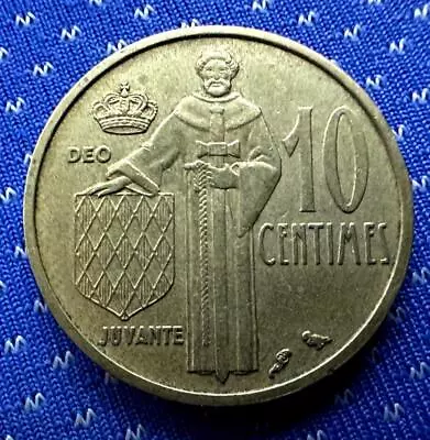1962 Monaco 10 Centimes AU UNC ( Mintage 750K )    #M500 • $13.81