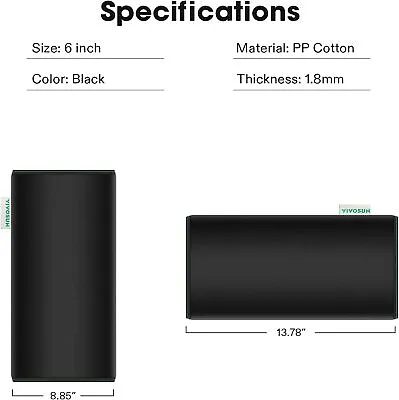 VIVOSUN 4 /6 /8  PP Cotton Prefilter 1.8mm For Carbon Filter Black/White Updated • $10.99