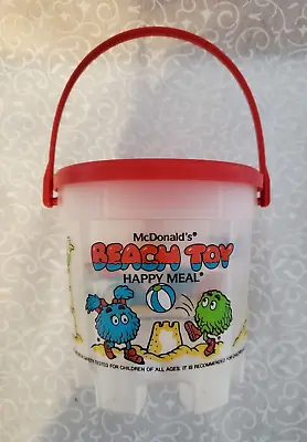 Vintage 1989 McDonald's Beach Happy Meal Bucket With Sifter Lid Rare Vhtf Cool • $12.49
