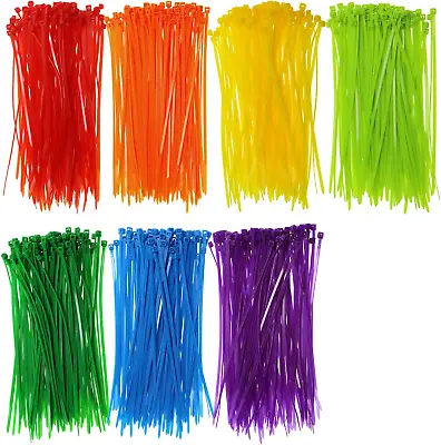 6 Inch Assorted Colored Nylon Cable Wire Ties Heavy Duty Self-Locking Zip Ties F • $40.95