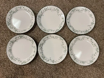 $54.99 • Buy Corning Corelle Callaway Green Ivy  Swirl  10  Dinner Plates Set Of 6 FREE SHIP