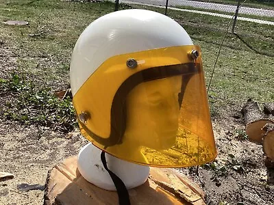 Vintage Open Face Helmet 70s W/sheild Sz Small Bell Buco Fulmer USA Made Read • $36