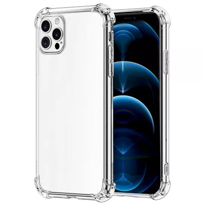 Clear Shockproof Bumper Back Case Cover For IPhone 12 11 Pro XS MAX X XR 7 Plus • $3.50