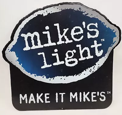 Mikes Light Hard Lemonade BEER SIGN Embossed Metal Tin Advertisement Man Cave • $29.99