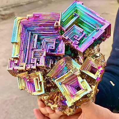 11.3LB A+++ Gram Bismuth Rainbow Crystal ElementBi Gemstone Mineral Specimen • $1110.75