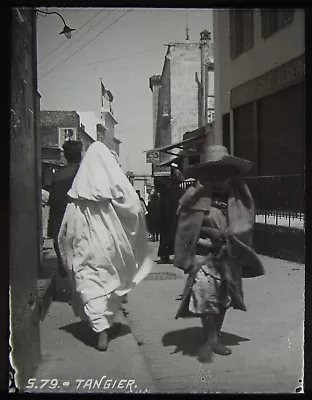 £20 • Buy Glass Magic Lantern Slide TANGIER STREET SCENE C1920 PHOTO MOROCCO