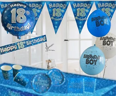 Age 18 / 18th Birthday Blue Themed Party Decorations & Party Table Decorations • £3.25