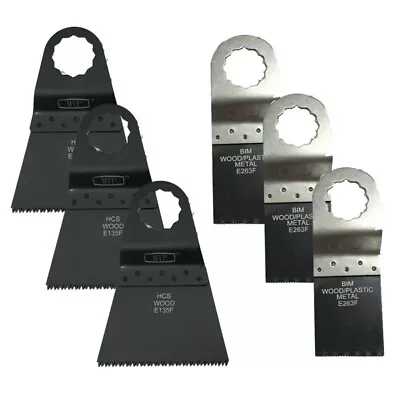 £15.27 • Buy 6 Wood Metal Saw Oscillating Multi Tool Blade For Fein Supercut Festool Vecturo