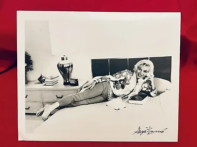 Marilyn Monroe Photo Signed By George Barris 8x10 1962-Relaxed At Home  RARE  • $1200
