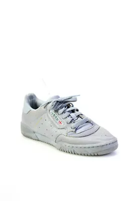 Adidas Women's Yeezy Powerphase Calabasas Leather Low Top Sneakers Gray Size 5 • £41.20