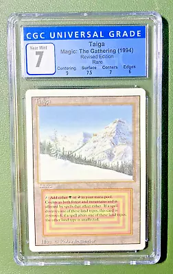 Taiga Revised CGC 7 NM Rare Dual Land 1994 MTG Magic The Gathering Hard_8s_Magic • $359.99