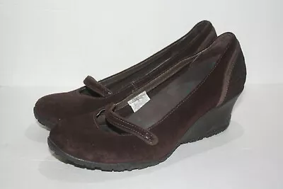 Merrell Petunia - Brown Leather Wedge - US Women's Size 8 • $24.99