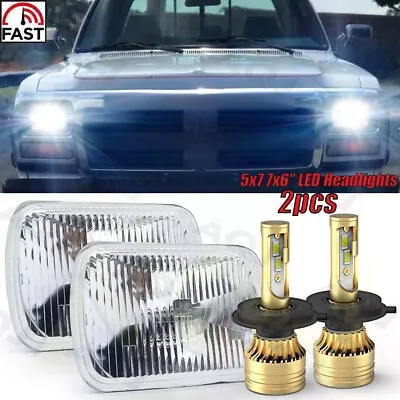 2x 5x7  7x6  LED Headlights Hi/Lo Beam For Dodge Ram 50 W/D150 W/D250 W/D350 • $102.89