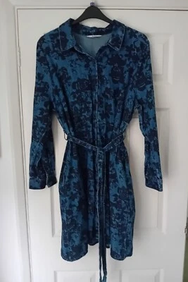 £3.99 • Buy Ladies TU Blue Denim Button Up Dress With Pockets Size 20