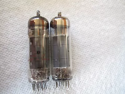 6BQ5  EL 84 AMPEREX & MULLARD Plate Current Matched PAIR • $77.47