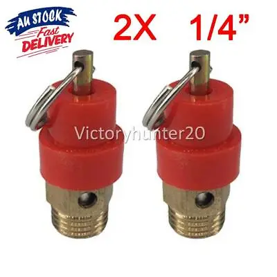 2X Air Compressor Safety Release Relief Valve Connector Pressure Regulator 1/4'' • $9.38