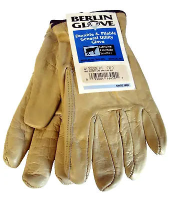 Vintage Men's Berlin Glove Co Genuine Cowhide Gloves NWT Never Worn Size  X/XL • $11.95