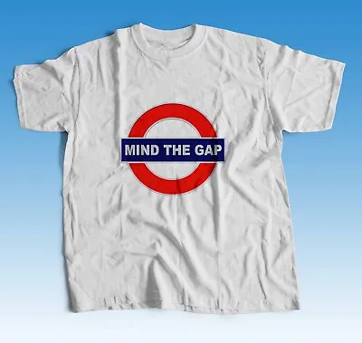 New Tee Mind The Gap Train Railway Subway Logo Men's T Shirt • $17.99