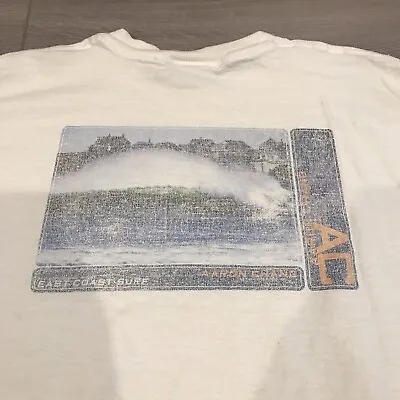 Vtg Aaron Chang Surf Photography T Shirt Mens Large White Faded Distressed 90s • $25