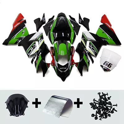 Green Black Red Fairings For Kawasaki Ninja ZX10R 2004 2005 04 05 ABS Bodywork • $439.95