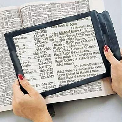 Full Page Magnifier Sheet 4x Big Large Magnifying Glass Reading Book Aid Lens ^^ • $6.95