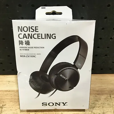 $49.95 • Buy Sony Mdr-zx110nc Noise Cancelling Headphones - Black - New