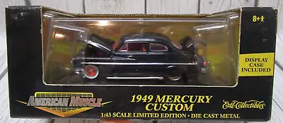 1949 MERCURY CUSTOM ERTL American Muscle 1/43 Die Cast W/ Display Case - NEW • $18.95