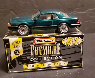 Matchbox Premiere 1:64 World Class Series 5 - Ford T-Bird Turbo Coupe - Green • $8.99