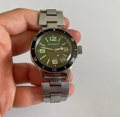 Watch Vostok Mechanical Mens Wristwatches Wostok Amfibia Comandirskie • $95