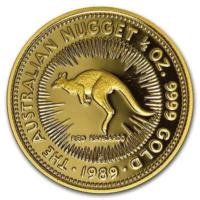 1989 Australia 1/2 Oz Proof Gold Nugget • $1417.79