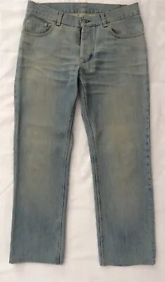 Vintage Helmut Lang Sanded Denim Jeans-blue • $300