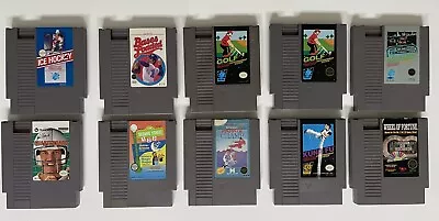 Lot 10 Nintendo NES Cartridges Cleaned & Tested • $11.50