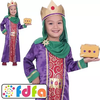 Amscan King Wise Man Nativity Play Costume Christmas Xmas Boys Fancy Dress • £14.49