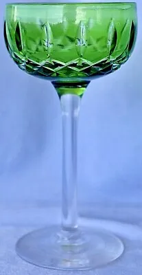 John Walsh Crystal - Coloured Wine Hock Cocktail Glass 5 1/2  14 Cm Green • $99.95