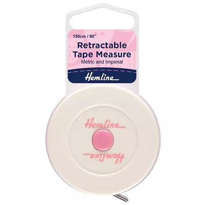 Hemline Premium Retractable Double Sided Tape Measure 150cm • £3.80