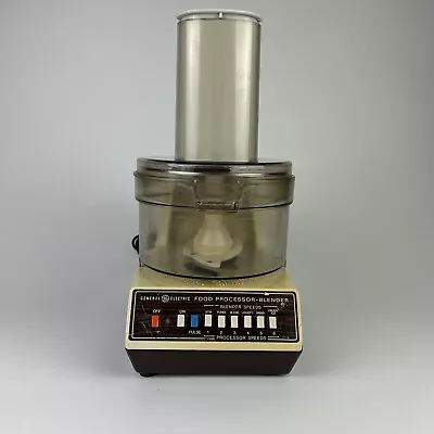 Vintage General Electric GE Food Processor / Blender D1FP3 Multi-speed Tested • $49.99