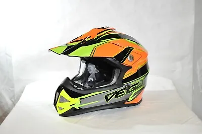 Vega Mighty X2 Youth Off-Road Helmet Orange Stinger (Size Youth Large) • $69.99