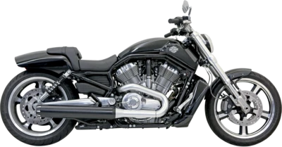 $637.95 • Buy Bassani Black Fluted 4  Slip-On Mufflers 2009-2017 Harley V-Rod Muscle 1V17RB