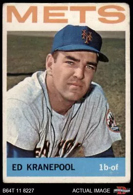 1964 Topps #566 Ed Kranepool Mets AUTHENTIC • $6.50