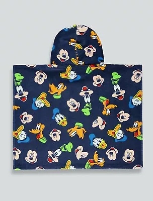 Kids Disney Mickey & Friends Hooded Towel (57cm X 50cm) • £10.99