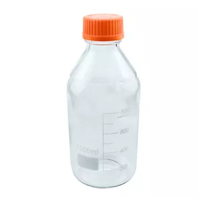 1L Round Media Storage Bottles With GL45 Screw Cap • $15